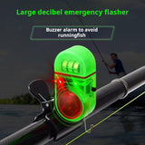 MuNanshan New 4Pcs Fishing Bite Alarm, Sensitive Electronic Fishing Alarms Indicator, Sound Bite Alert Bell with LED Lights