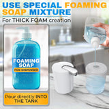 Automatic Soap Dispenser Touchless - 13.5 Oz Automatic Hand Soap Dispenser, 4-Level Adjustable Foaming, Rechargeable and Long-Lasting, Good for Kitchen, Bathroom, Hotels, Great as Home Essentials Gift