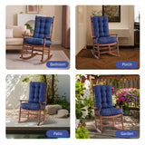 IPYNBAP Rocking Chair Cushion, Waterproof and Fade-Resistant Patio Chair Cushions,