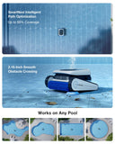 ECOVACS Ultramarine P1 Care Kit Pool Cleaner Robot, 4800GPH UltraPure Suction, Dual-Layer Filtration, 180 Min Runtime, SmartNavi Navigation, App Control, Cordless Pool Vacuum for Floor & Wall