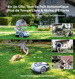 Raccoon 2 SE Robot Lawn Mower, Wire-Free Robotic Lawn Mower Without RTK for Max. 0.15 Acre Lawn Area, 1.18"–3.15” Cutting Height, with AI Obstacle Avoidance, 5Ah Fast-Charging Battery for Small Lawns