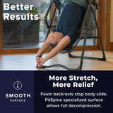 Teeter FitSpine X3 Inversion Table, Deluxe Easy-to-Reach Ankle Lock, Back Pain Relief Kit, FDA-Registered (X3 - Black) Teeter