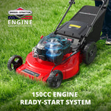 PowerSmart 22-Inch Gas Lawn Mower Self-Propelled, 150cc B&S Engine, 3-in-1 Mulching System