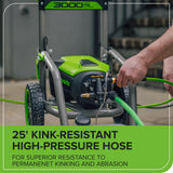Greenworks 3000 PSI (2.0 GPM Max) Brushless Electric Pressure Washer