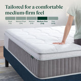 Zinus 12 Inch Full Cool Support Hybrid Mattress, Medium Firm Feel