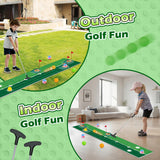 VATOS Golf Putting Set for Kids - Light up Golf Game Toys with Putting Mat, Putter, 3 Holes & 6 Balls (3 Glow), Indoor Outdoor Yard Golfs Game Sports Toys, Birthday Gifts for Boys Girls Kids 3-8
