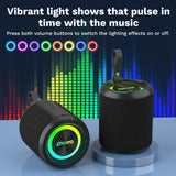 OHAYO 40W Wireless Portable Bluetooth Speaker with Lights, IPX7 Waterproof, Stereo Loud Sound, RGB Lights,TWS Pairing, AUX&TF-Card in, for Home/Party/Travel/Outdoor/Beach OHAYO