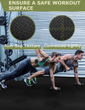 innhom Gym Flooring Gym Mats Exercise Mat for Floor Workout Mat Foam Floor Tiles for Home Gym Equipment Garage, 12 Black innhom
