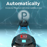 TALOSBO Pleco S1 Cordless Pool Vacuum Robotic Pool Cleaner with 75-80Mins Runtime, Small Pool Robot for Above-Ground Pools up to 645 Sq.ft, Lightweight, Auto-Parking