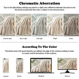 NEWCOSPLAY Super Soft Throw Blanket Linen Premium Silky Flannel Fleece 3D Ribbed Jacquard Lightweight Bed Blanket All Season Use (Linen Ribbed, Throw(50"x60"))