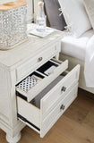 Signature Design by Ashley Robbinsdale Traditional 2 Drawer Night Stand, White