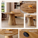 Vohuai 45" Round Dining Table Set for 4, 5-Piece Dining Table Set
