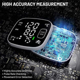 Oklar Wrist Blood Pressure Monitor, FDA Cleared Rechargeable Blood Pressure Machine with Adjustable Cuff (4.92-8.46 Inches), 240 Reading Memory for 2 Users, Voice Broadcast, Storage Case Included