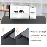 Lap Desk, Lap Desk with Cushion, Fits up to 17 inch Laptop, Pillow Designed, Portable Laptop Stand (Black) MillHome