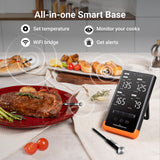 ThermoMaven Wireless Bluetooth Smart Meat Thermometer: Standalone Base, WiFi Thermometer with Sub-1G, 6 Sensors NIST Certified Accuracy