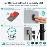 Laptop Lock, Tablet Lock Security Cable w/ 2 Keys & Adhesive Anchor Plates