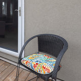 Outdoor Chair Cushions Seat Cushions with Ties, Patio Chair Pads D16xW17 Inch for Patio Furniture Garden Home Office
