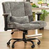 Criss Cross Chair with Wheels & Flip Arms, Wide Cross Legged Office Chair with Adjustable Tilt Criss-Cross Desk Chair