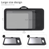 Lap Desk, Lap Desk with Cushion, Fits up to 17 inch Laptop, Pillow Designed, Portable Laptop Stand (Black) MillHome