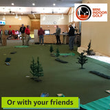 Mini Indoor Golf Game Competition Pack, Mini Indoor Golf Practice Includes Golf Accessories, Indoor Putting Green and Clubs Mini Indoor Golf