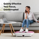 MERACH Vibration Plate Exercise Machine, Curved Vibration Plate for Lymphatic Drainage Weight Loss, Vibrating Plate with Real-Time Calorie Tracking on LED Display, Workout
