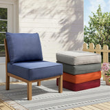 Jelwaly 6" Thick Outdoor Chair Cushions - 22"* 24" Patio Furniture Cushions with Water Resistant & Removable Cover