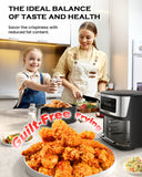 6-in-1 Air Fryer, 7-Qt Large Capacity, 50°F–400°F Precise Temp Control, 100 Presets, Dishwasher Safe