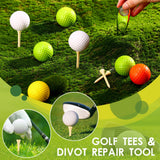 Remerry Golf Flask Gift Set 7 oz Stainless Steel Flask with Leather Case Golf Accessories (Brown)