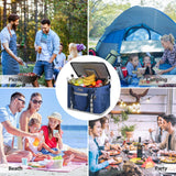 Maelstrom Collapsible Soft Cooler Bag,35/55/75 Cans Beach Cooler with Flip Top Lid, Ice Chest, Leakproof & Portable for Beach, Camping, Road Trips & Grocery Shopping (Blue, 75 Can)