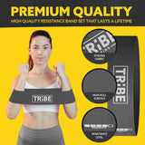 Tribe Lifting Fabric Resistance Bands for Glutes & Legs | 5 Fabric Workout Bands Set | Squats, Lunges, Hip Training, Physical Therapy & Home Workouts