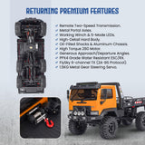 HOBBYPLUS ARKTOS 6x6 V1.5 CR18P Rock Crawler RTR All Terrain - Remote Control Car, Rock Crawler 1/18 Scale 6WD 2 Speed Transmission Off Road for Adults, RC Hobbyists (Tan)