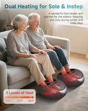 Snailax Larger Size 14" Foot Massager with Heat Compression,Rolling Shiatsu Feet Massager for Plantar Fasciitis Neuropathy,Remote Control Foot Warmer Under Desk Office Home Use Gifts for Men, Women