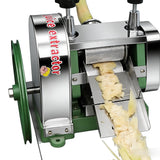 LGXEnzhuo Manual Sugarcane Juicer – Stainless Steel 3-Roll Juice Extractor with Large Crank and 2 Peeling Knives, 330 lbs/h High-Efficiency Press for Sugarcane, Ginger