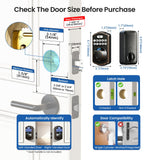 Veise KS02A Fingerprint Door Lock, Keypad Deadbolt, Oil Rubbed Bronze