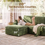ReeQuo 150" Oversized Boneless Cloud Couch Sectional Sofa for Living Room