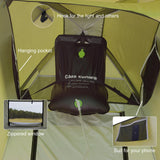 Vidalido Outdoor Camping Shower Tent Easy Setup Privacy Changing Room Portable Camp Shower Tents for Camping with Floor, Waterproof Privacy Shelters Toilet Tent (Army Green)