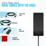 Thunderbolt Dock - 1 Year Warranty - Dell Docking Station Dual Monitor USB C with 180W, HDMI & DisplayPort Cable - Docking Station for Laptop & Computer