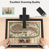 High Speed Document Camera, Portable Document Scanner with LED Fill Light