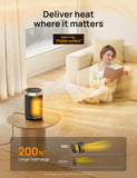 Space Heater, Portable Electric Heaters for Indoor Use with Thermostat, Digital Display, 1-12H Timer, Eco Mode Dreo