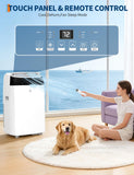 Garvee 14000 BTU Portable Air Conditioner with Follow Me Function, 3-in-1 AC Includes Remote & Full Window Kit, Cools Areas Up to 750 Sq. Ft, 115V