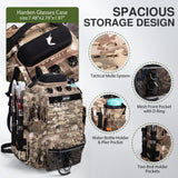 Goture Fishing Backpack, 900D Water-Resistant Tackle Backpack with Rod Holders, Hard Sunglasses Case, 45L Large Storage Gear Tackle Bag with Rain Cover, Bottle Holder for Travel Camping Hiking