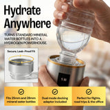 Hydrogen Water Bottle Generator, Up to 6500 PPB Molecular Hydrogen, Independently Lab Tested, SPE/PEM Technology, 12-Hour Retention, 9.5 oz Portable Bottle for Home, Gym, Travel & Office