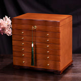 Xloverise Wooden Jewelry Box,jewelry boxes for women large jewlrey box&organizers with necklace hanger,jewerly organizer,jewelry holder organizer,9-layer large capacity jewelry storage box
