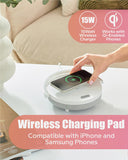 BELMAK Bedside Lamp with Wireless Charger, Birthday Gifts for Women, 6 in 1 Touch Bedside Lamp, Portable Bluetooth Speaker, Gift for Her, Mom, Dad, Mens Gifts for Birthday Unique