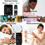 CNBRO Smart Bracelet Ultra Thin Fitness Tracker for Women Men Slim Health Band Sleep Heart Rate Monitor Pedometer Step Counter Lightweight Ladies Wearable Activity Tracker, Silicone & Nylon Strap