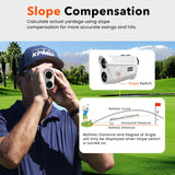 Golf Rangefinder with Slope - 1200 Yard Laser Range Finder for Golfing & Hunting, High-Precision Flag Locking Vibration