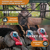 FUNHORUN Hunting Blind with Floor Mat, 360 Degree See Through Ground Blind for Deer Hunting, 2-3 Person Pop-up Hunting Deer Blind, Turkey Blind. FUNHORUN