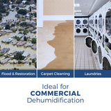 ALORAIR Commercial Dehumidifier 113 Pint, with drain Hose for Crawl Spaces, Basements, Industry Water Damage Unit, Compact, Portable, Auto Defrost, Memory Starting, 5 Years Warranty, Sentinel HD55
