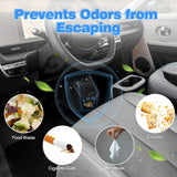 Car Trash Can, Odor-Proof Car Garbage Bin Automotive Center Console Organizer