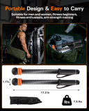 VividPulse 2PCS Weighted Ropeless Battle Ropes for Home Gym - Portable & Quiet Training Rope for HIIT, Strength & Low-Impact Cardio - Full Body Workout Equipment for Men & Women